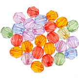 MIX Koraliki fasetowane diamenciki / akrylowe / 6mm / 5,1g / 50szt