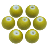 Koraliki gumowane kulki kule / szklane / zielone, oliwkowe / 8mm / 10szt