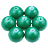 Koraliki kule powlekane / szklane / c.zielone, darkgreen / 10mm / 10szt