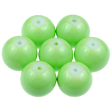 Koraliki kule powlekane / szklane / j.zielone, lightgreen / 10mm / 10szt
