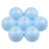 Koraliki kule powlekane / szklane / j.niebieskie, lightskyblue / 10mm / 10szt