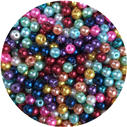 Koraliki perły perełki kulki kule / szklane / niebieskie / 8mm / 10szt-7100