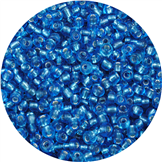 Koraliki drobne 2mm do sutaszu / szklane / niebieskie transparent / 20g