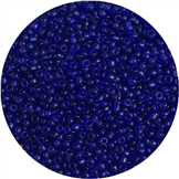 Koraliki drobne 2mm / szklane / granatowy transparent / 20g