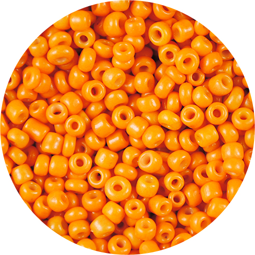 Koraliki drobne do sutaszu / szklane / pomarańczowe / 2mm-11280