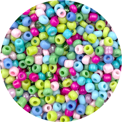 MIX koraliki drobne 2mm / szklane / 30,0g / 2000szt-12466