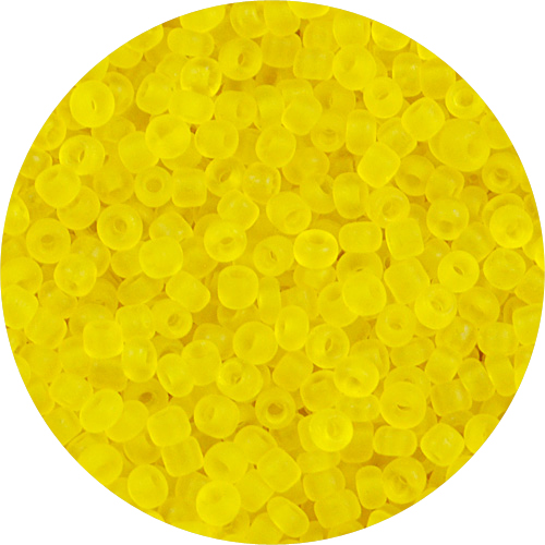 Koraliki drobne 2mm do sutaszu / szklane / żółty / 20g-11283