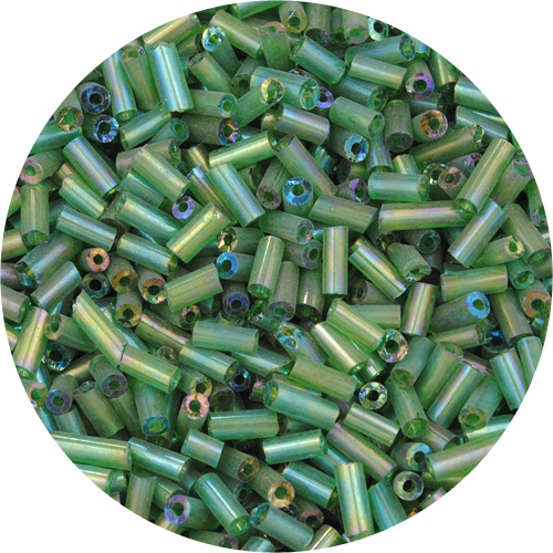 Koraliki drobne rurki / szklane / c.zielone / 5x2mm / 20g-11231