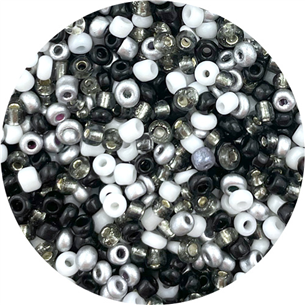 MIX koraliki drobne 2mm / szklane / 30,0g / 2000szt-12474