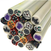 Miks patyczki fimo halloween / modelina / multikolor / 50x3-7mm / 5szt