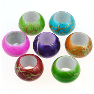 MIX koraliki modułowe / akrylowe / multikolor / 10mm / 20szt-5992