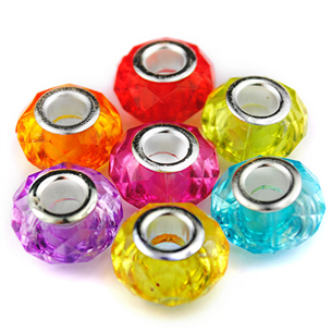 MIX koraliki modułowe / akrylowe / multikolor / 14mm / 3szt-971