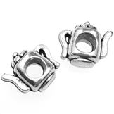 Koraliki modułowe przekładka imbryk / metalowa / srebrna / 14x12mm / 1szt