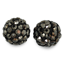 Koraliki shamballa hematite / czarne/ 10mm / 10szt-9523