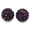 Koraliki shamballa amethyst / fioletowe / 10mm / 1szt-2403