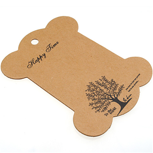 Plakietka do nawijania sznurków, rzemieni / kartonowa / brązowa / 102x77x1mm / 1szt-8871