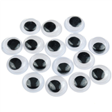 Oczka ruchome oczy / akrylowe / multikolor / 12x3mm / 30szt