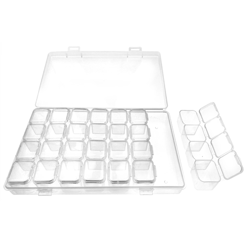 Organizer na koraliki półfabrykaty ozdoby 8w1 / 17x10x2.5cm / 1szt-12337