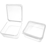 Pojemnik pudełko plastikowe kostka / 39x39x16mm / 2szt