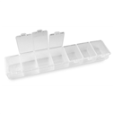 Organizer z przegródkami na koraliki / plastikowy / 155x33x18mm-5683