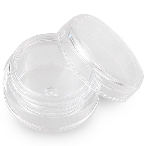 Plastikowy zakręcany słoiczek pojemnik na koraliki ozdoby / plastikowy / 30x17mm-6750