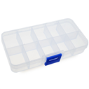 Organizer z przegródkami na koraliki / plastikowy / 130x67x21.5mm-7277