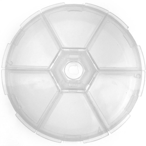 Organizer pudełko na koraliki półfabrykaty ozdoby / bezbarwne / 80x20mm-12125