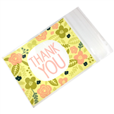 Torebka ozdobna thank you 16.2x9.9cm / celafonowa / multikolor / 10szt