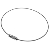 Baza bransoletki skręcana / metalowa / srebrna / 22.5cm / 1szt