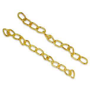 Łańcuszek regulacyjny / metalowy / złoty / 40mm / 10szt-5343