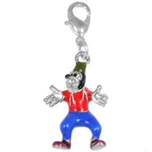Zawieszka charms goofy 3d 25x17mm / metalowa / wielokolorowa / 1szt-6211