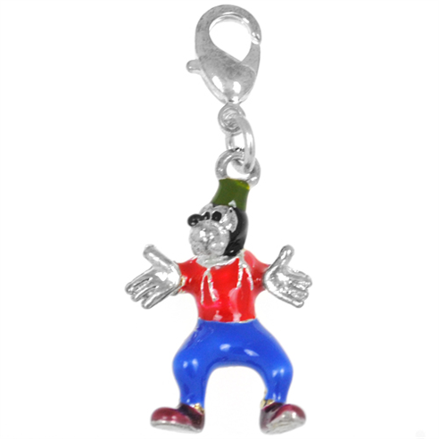 Zawieszka charms goofy 3d 25x17mm / metalowa / wielokolorowa / 1szt-6211