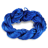 Sznurek pleciony nylonowy topliwy 1mm / niebieski / 24m