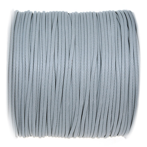 Sznurek jubilerski snake powlekany syntetyczny szary 1mm rolka 77m-10846