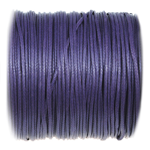 Sznurek jubilerski snake powlekany syntetyczny fioletowy 1mm rolka 77m-10849