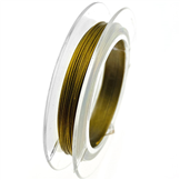 Linka stalowa na szpulce / złota / 0.38mm / 10m / 1szt