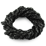 Rzemień jubilerski pleciony 3mm / ekologiczny / czarny / 1m