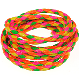 Rzemień pleciony okrągły / syntetyczne / multikolor / 3mm / 1m