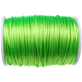 Sznurek satynowy z połyskiem 2.5mm / zielony / 3m