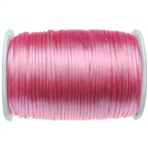 Sznurek satynowy z połyskiem 2.5mm / różowy / 3m