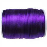 Sznurek satynowy z połyskiem 2.5mm / c.fioletowy / 3m