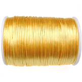 Sznurek satynowy z połyskiem 2.5mm / c.żółty / 3m