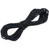 Sznurek jubilerski woskowany 1mm / czarny / 3m
