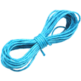 Sznurek jubilerski woskowany 1mm / niebieski / 3m