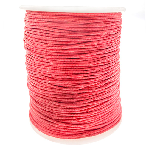 Sznurek woskowany koralowy 1mm rolka 90m-12352