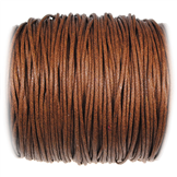 Sznurek woskowany jubilerski / bawełniane / brązowy / 1.5mm / 3m