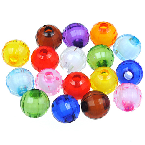 MIX koraliki kulki koralik w koraliku / akrylowe / 8mm / 27,2g / 100szt-12571