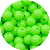 Koraliki kulki gładkie / akrylowe / zielone / 8mm / 13,2g / 50szt