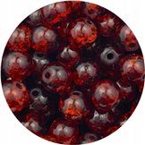 Koraliki spękane crackle / szklane / brązowe / 8mm / 50szt