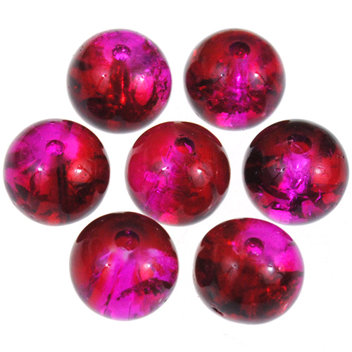 Koraliki crackle kulki / szklane / multikolor / 8mm / 50szt-12741